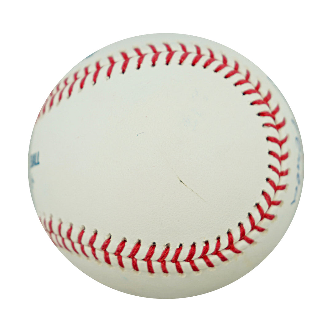 Oswald Peraza Yankees Angels Autographed OMLB Baseball JSA COA