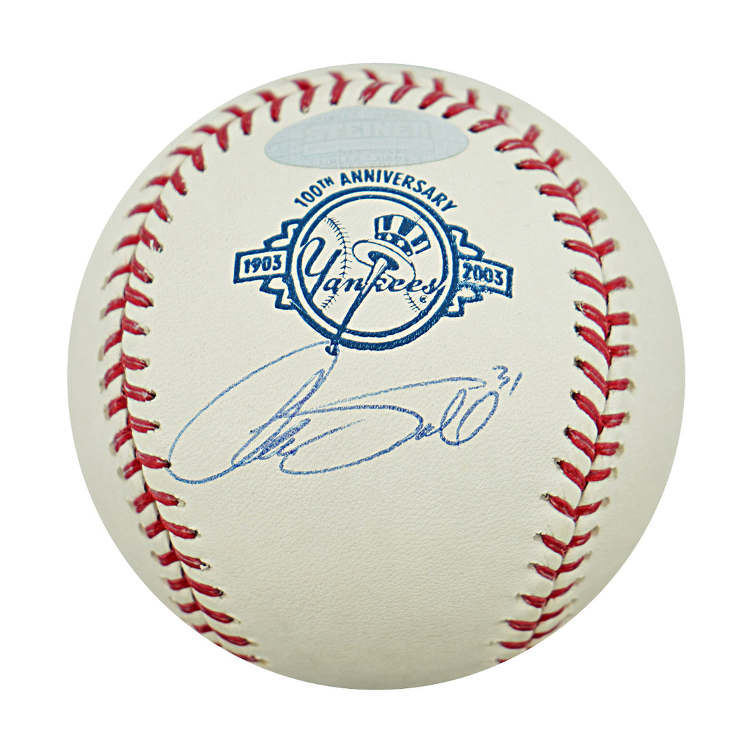 Aaron Small Toronto Blue Jays Autographed 100th Anniversary Yankee OMLB Baseball Steiner COA