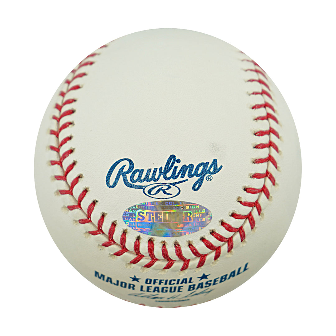 Derek Jeter New York Yankees Autographed OMLB Baseball Steiner COA/MLB AUTH
