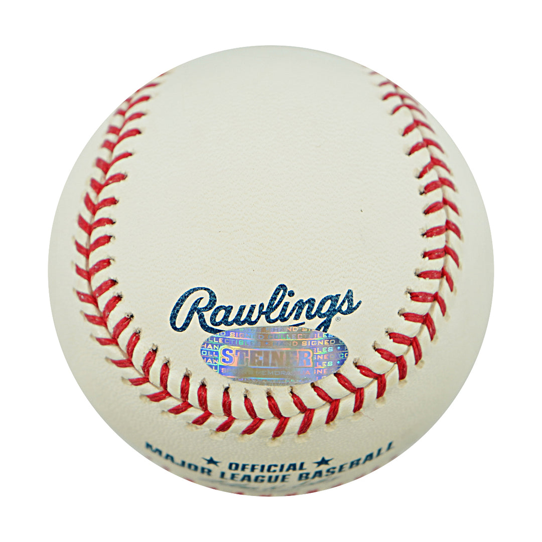 George Kell Detroit Tigers Autographed OMLB Baseball Steiner COA