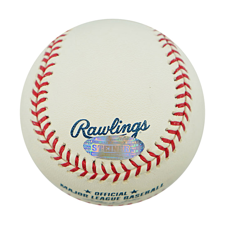 George Kell Detroit Tigers Autographed OMLB Baseball Steiner COA