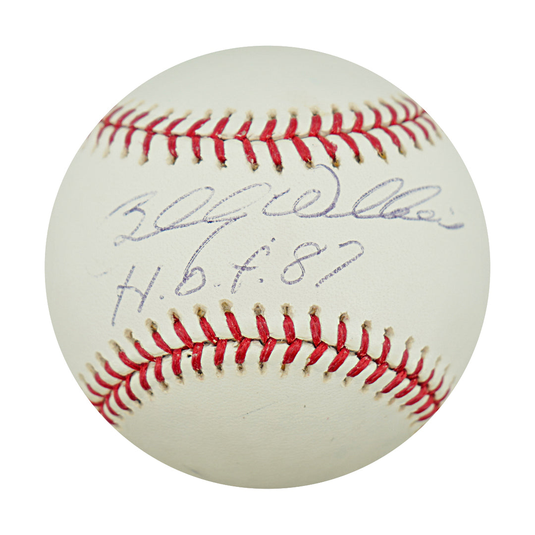 Billy Williams Chicago Cubs Autographed Inscribed OMLB Baseball PSA COA