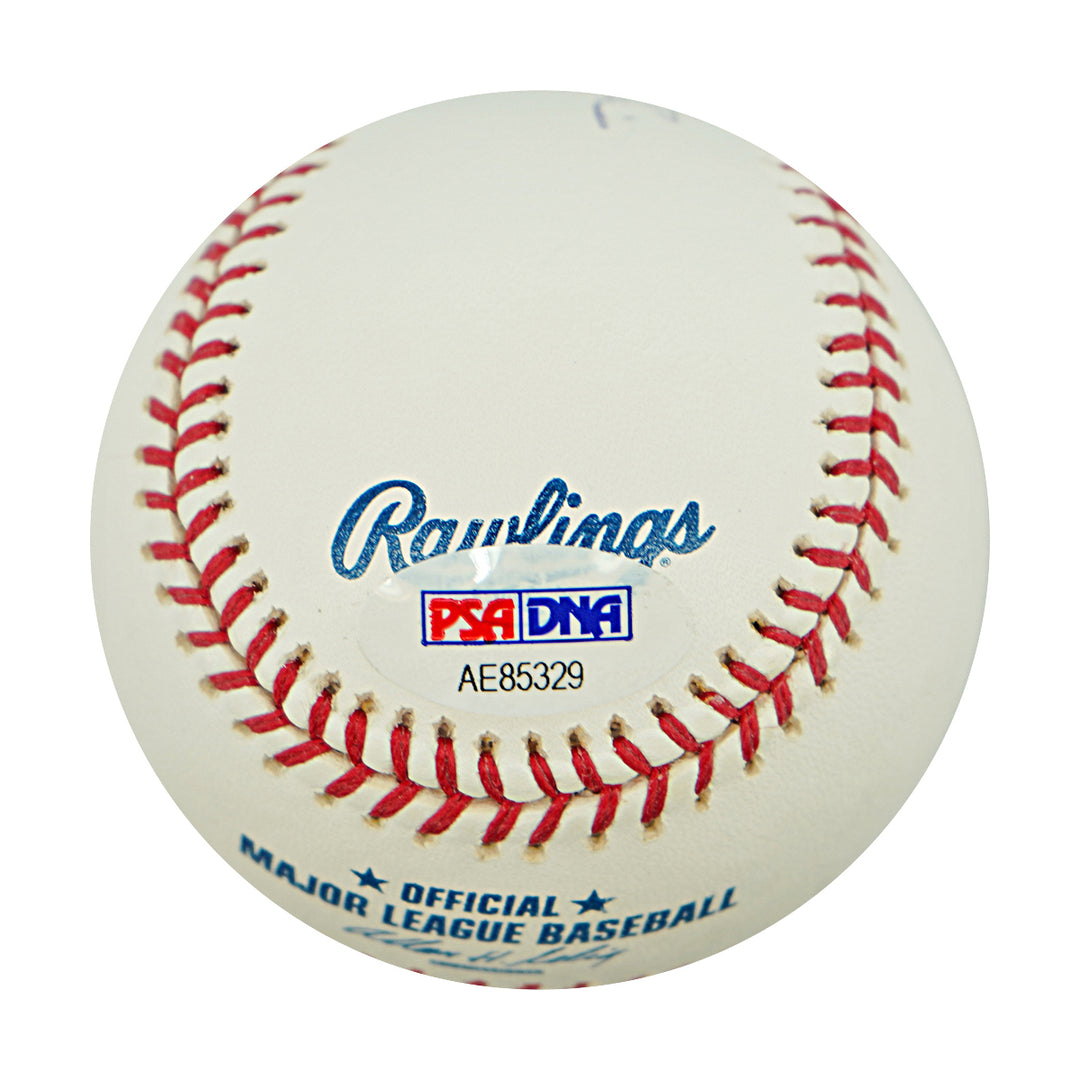 Billy Williams Chicago Cubs Autographed Inscribed OMLB Baseball PSA COA