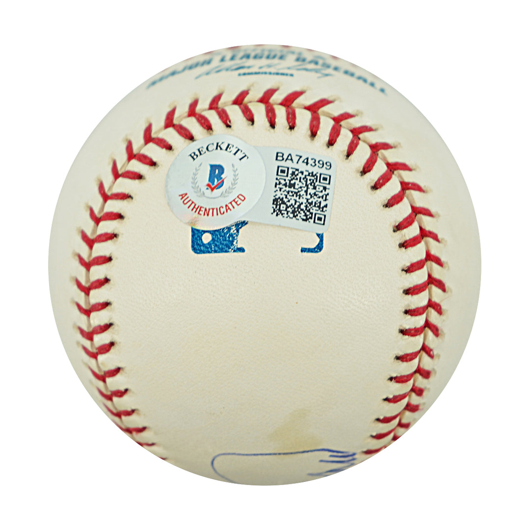 Frank Robinson Baltimore Orioles Autographed OMLB Baseball Beckett COA