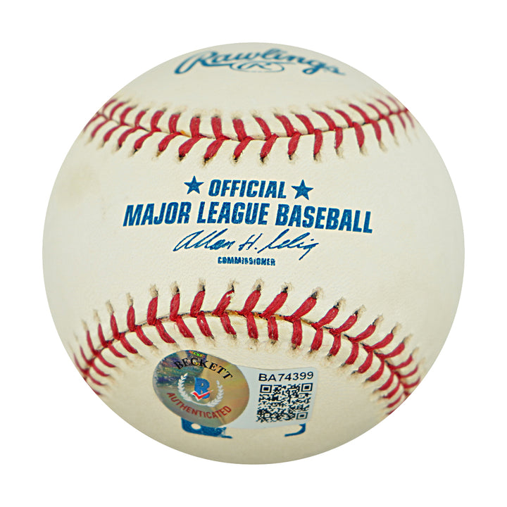 Frank Robinson Baltimore Orioles Autographed OMLB Baseball Beckett COA