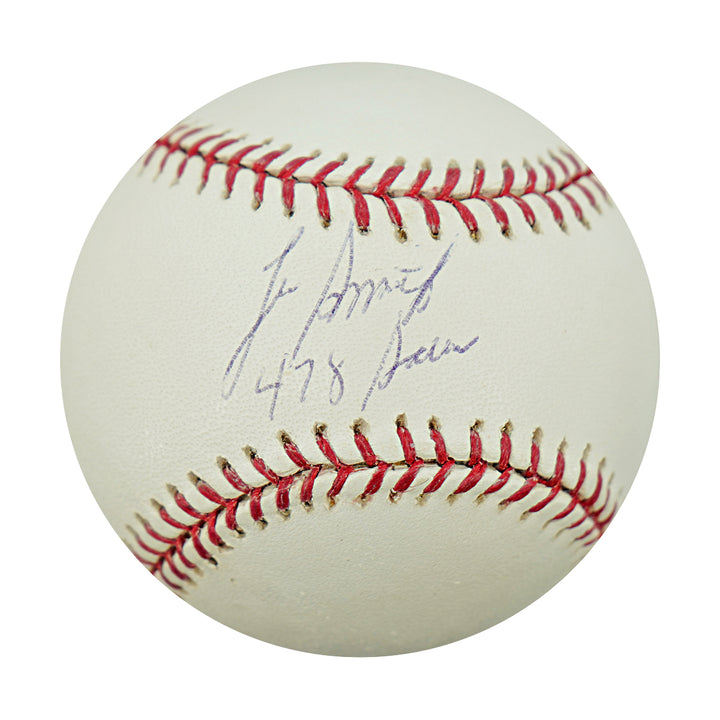 Lee Smith Chicago Cubs Autographed Inscribed OMLB Baseball TRISTAR Holo/MLB AUTH