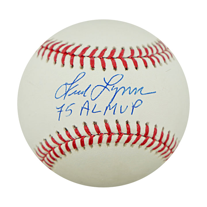 Fred Lynn Boston Red Sox Autographed OMLB Baseball TRISTAR Holo