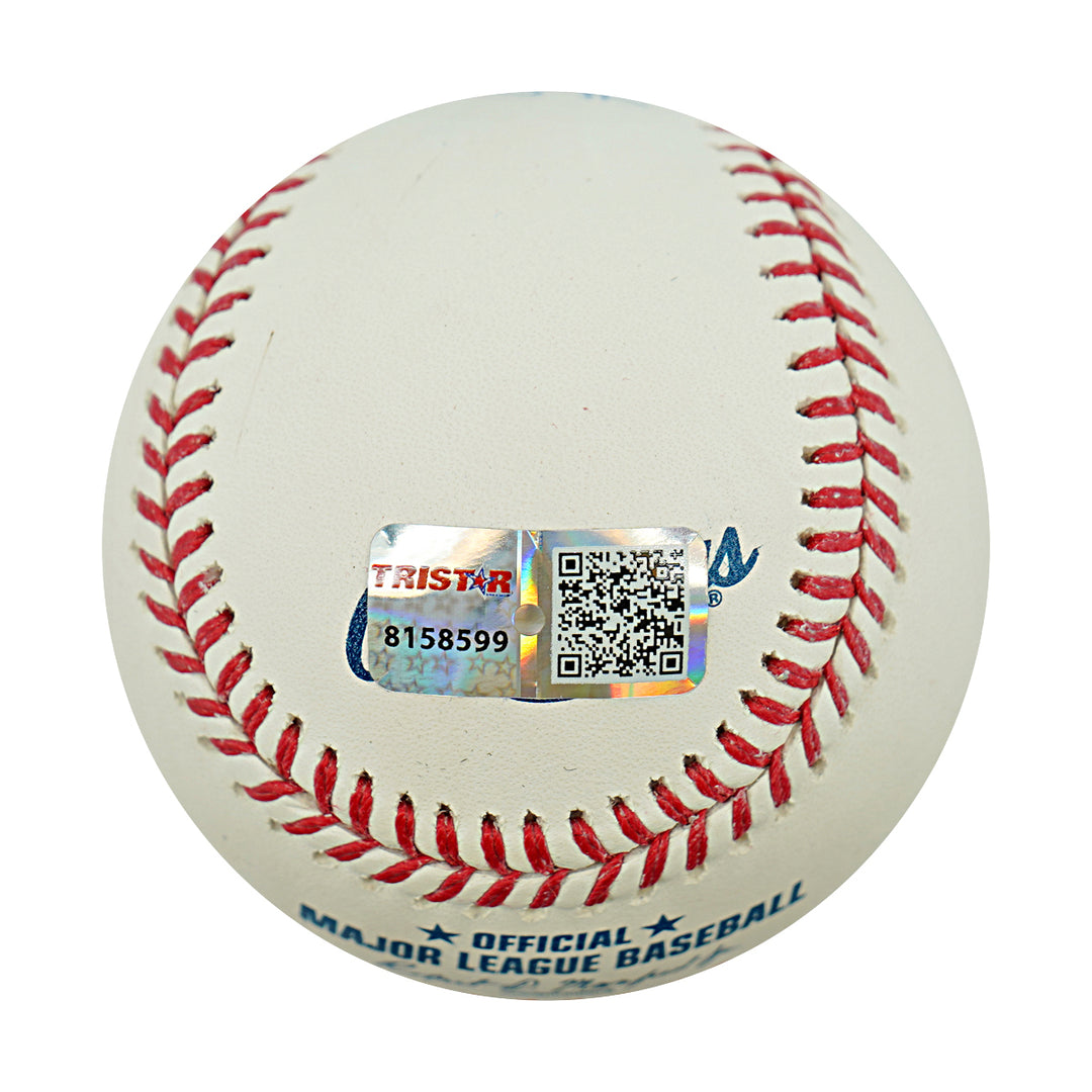 Fred Lynn Boston Red Sox Autographed OMLB Baseball TRISTAR Holo
