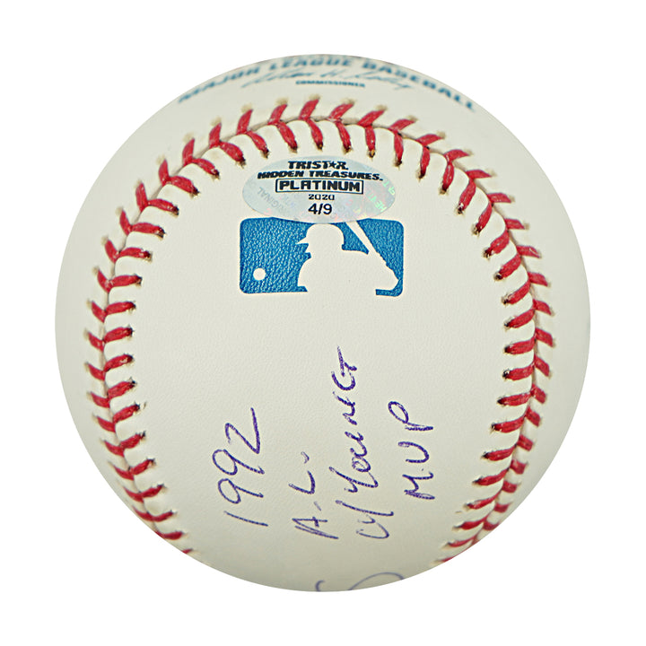 Dennis Eckersley Oakland Athletics Autographed OMLB TRISTAR Holo