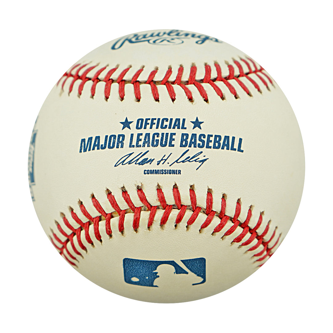 Louis Tiant Boston Red Sox Autographed OMLB Baseball Topps AUTH