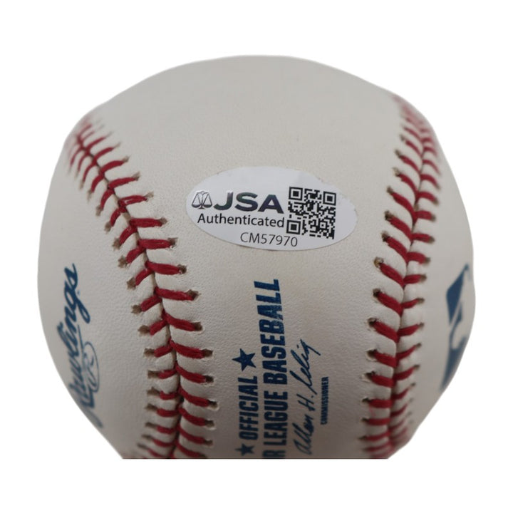 Clete Boyer New York Yankees Autographed Inscribed OMLB Baseball JSA COA