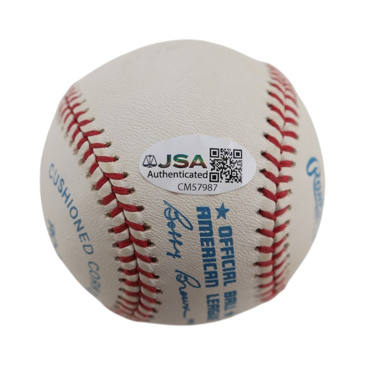 Rollie Fingers Oakland Athletics Autographed OAL Baseball JSA COA