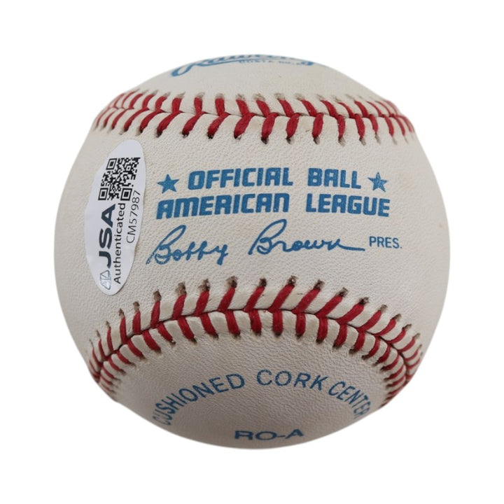 Rollie Fingers Oakland Athletics Autographed OAL Baseball JSA COA