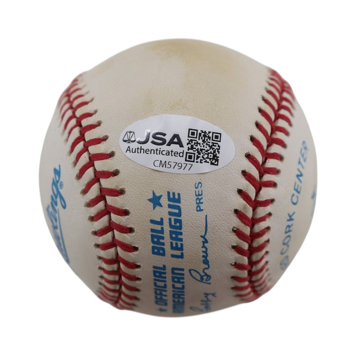 Jimmy Key Yankees Blue Jays Autographed OAL Baseball JSA COA
