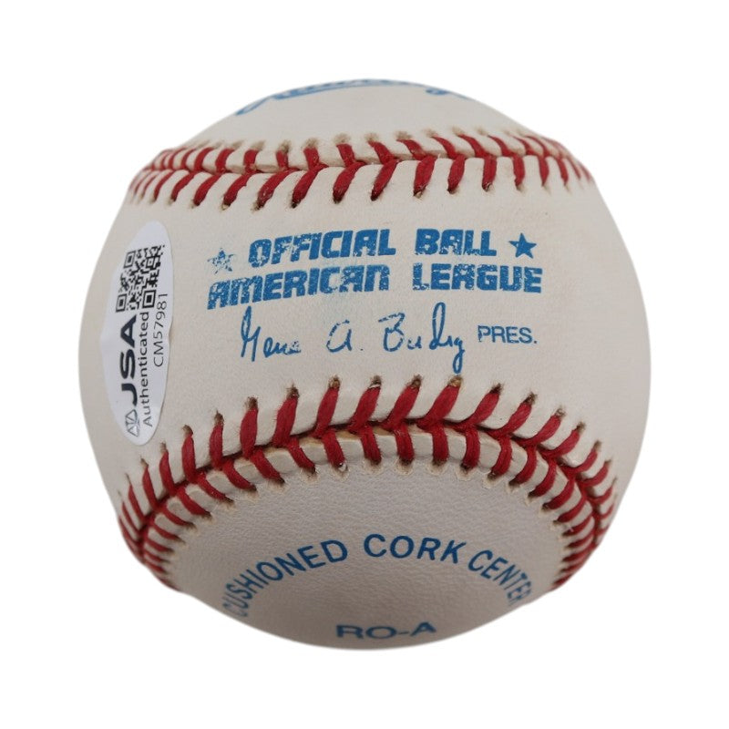 Paul Molitor Milwaukee Brewers Autographed OAL Baseball JSA COA