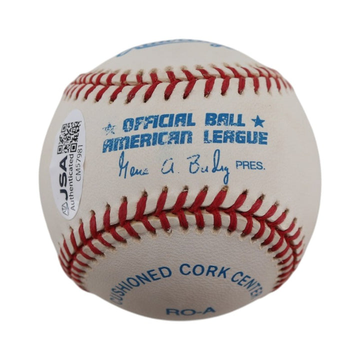 Paul Molitor Milwaukee Brewers Autographed OAL Baseball JSA COA