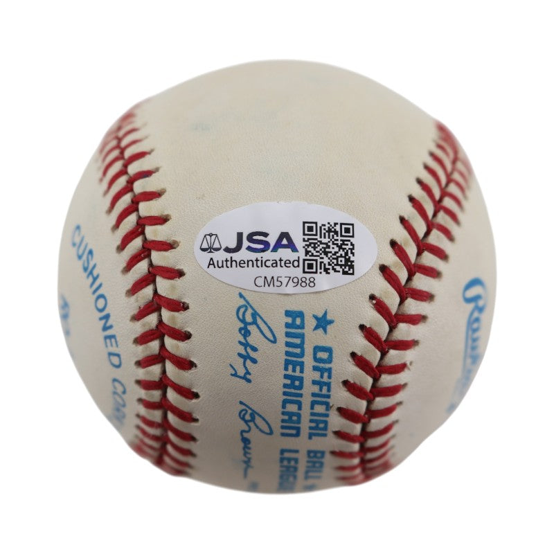 Mark McGuire Oakland Athletics Autographed OAL Baseball  JSA COA