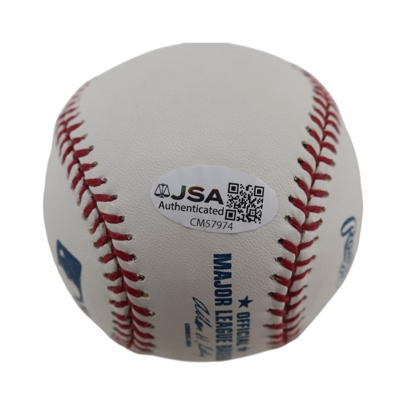 Roger Clemens Boston Red Sox Autographed OMLB Baseball JSA COA