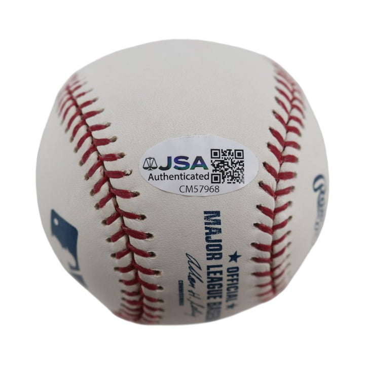 Tex Clevenger New York Yankees Autographed Inscribed OMLB Baseball JSA COA