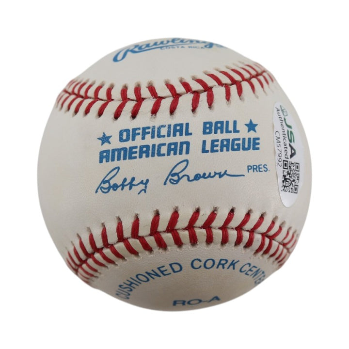 Reggie Jackson Athletics Yankees Autographed OAL Baseball JSA COA