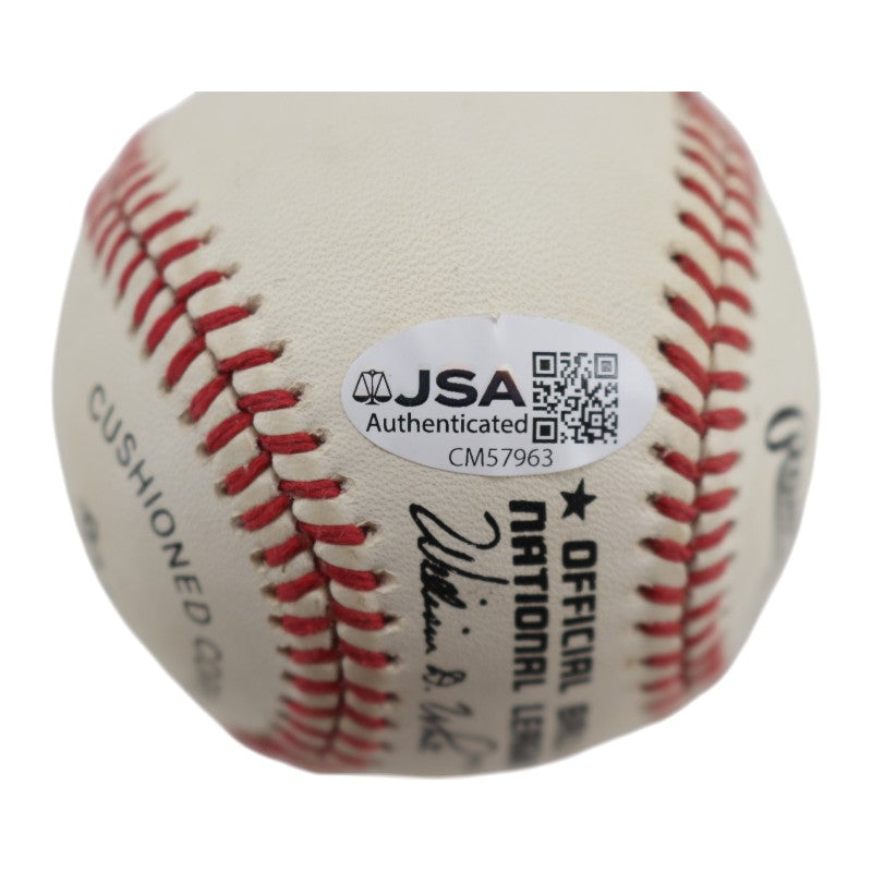 Eddie Matthews Milwaukee Braves Autographed ONL Baseball JSA COA