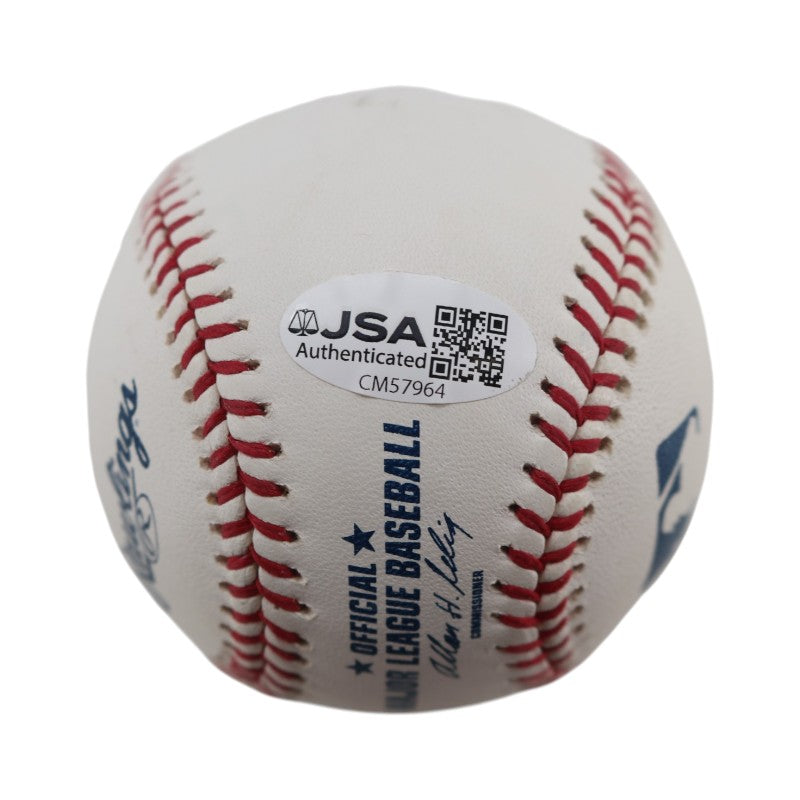Jack Reed New York Yankees Autographed Inscribed OMLB Baseball JSA COA