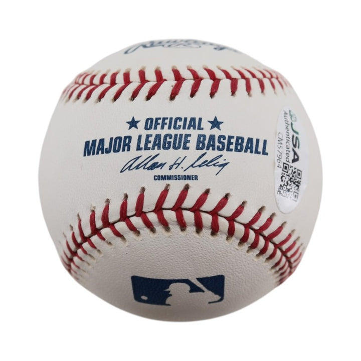 Jack Reed New York Yankees Autographed Inscribed OMLB Baseball JSA COA
