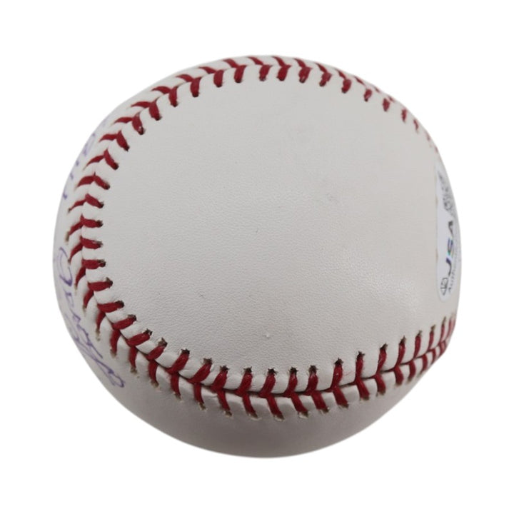 Luis Arroyo New York Yankees Autographed OMLB Baseball JSA COA