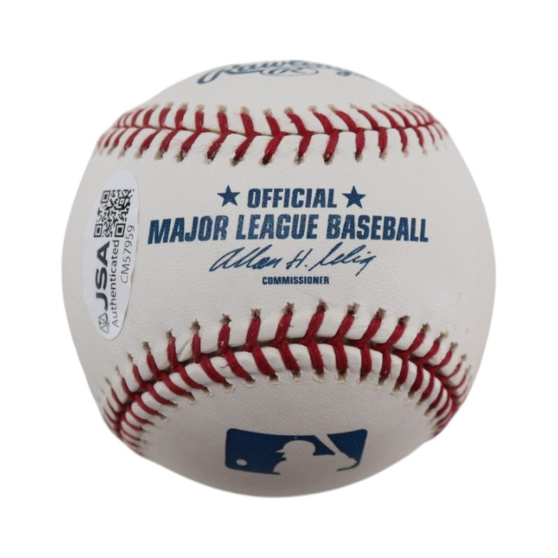 Luis Arroyo New York Yankees Autographed OMLB Baseball JSA COA