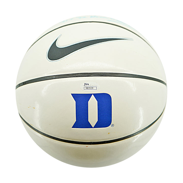 Christian Laettner Duke University Autographed Inscribed Nike Duke Basketball JSA Holo
