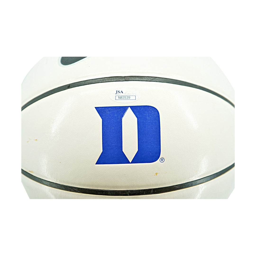 Christian Laettner Duke University Autographed Inscribed Nike Duke Basketball JSA Holo