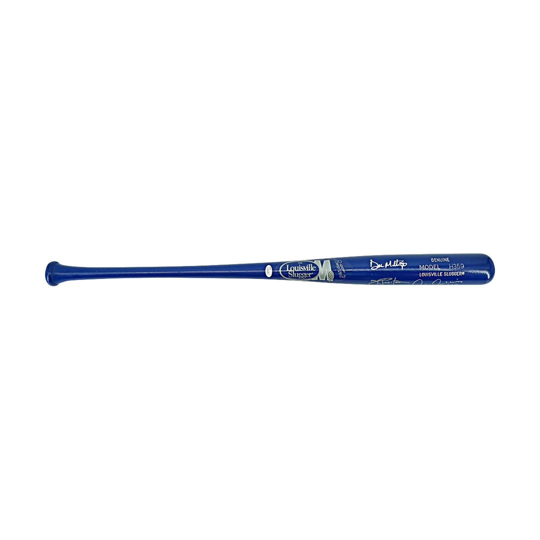 Chambliss Mattingly Bloomberg Giambi Pepitone New York Yankees Autographed Louisville Slugger Bat JSA Holo
