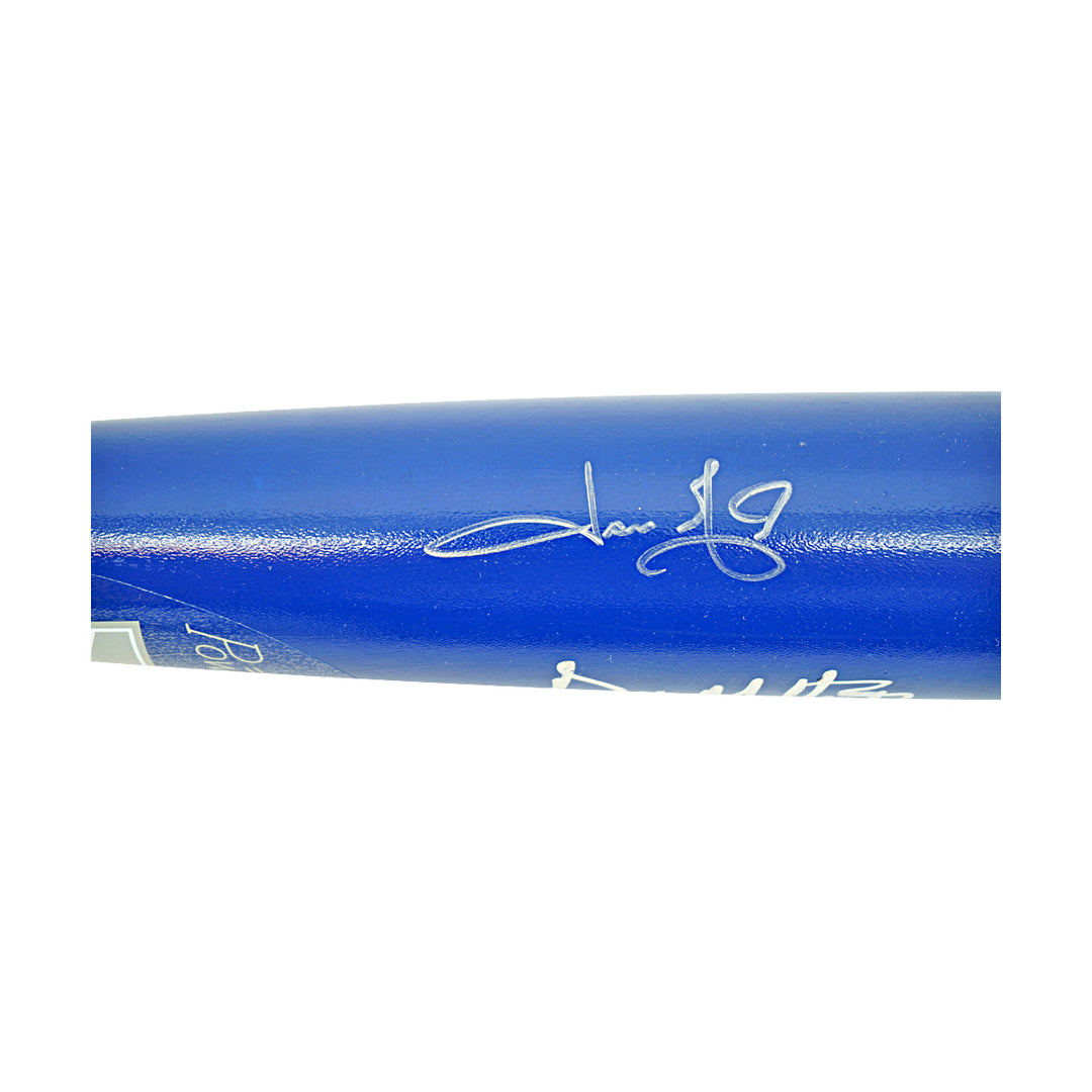 Chambliss Mattingly Bloomberg Giambi Pepitone New York Yankees Autographed Louisville Slugger Bat JSA Holo