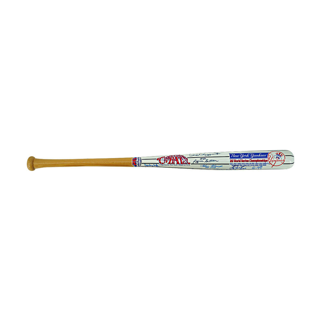 Rizzuto Gossage Nettles New York Yankees Autographed Cooperstown Bat Co Bat JSA LOT