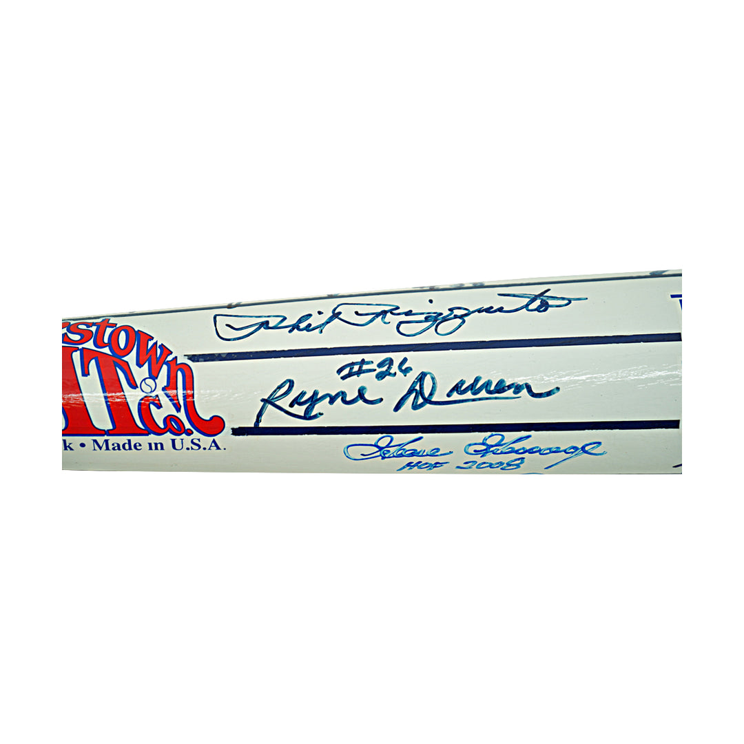 Rizzuto Gossage Nettles New York Yankees Autographed Cooperstown Bat Co Bat JSA LOT