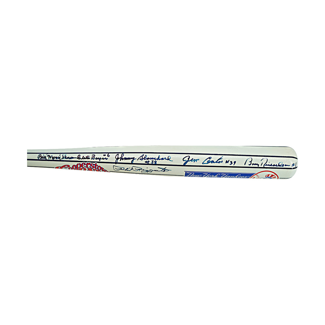 Rizzuto Gossage Nettles New York Yankees Autographed Cooperstown Bat Co Bat JSA LOT