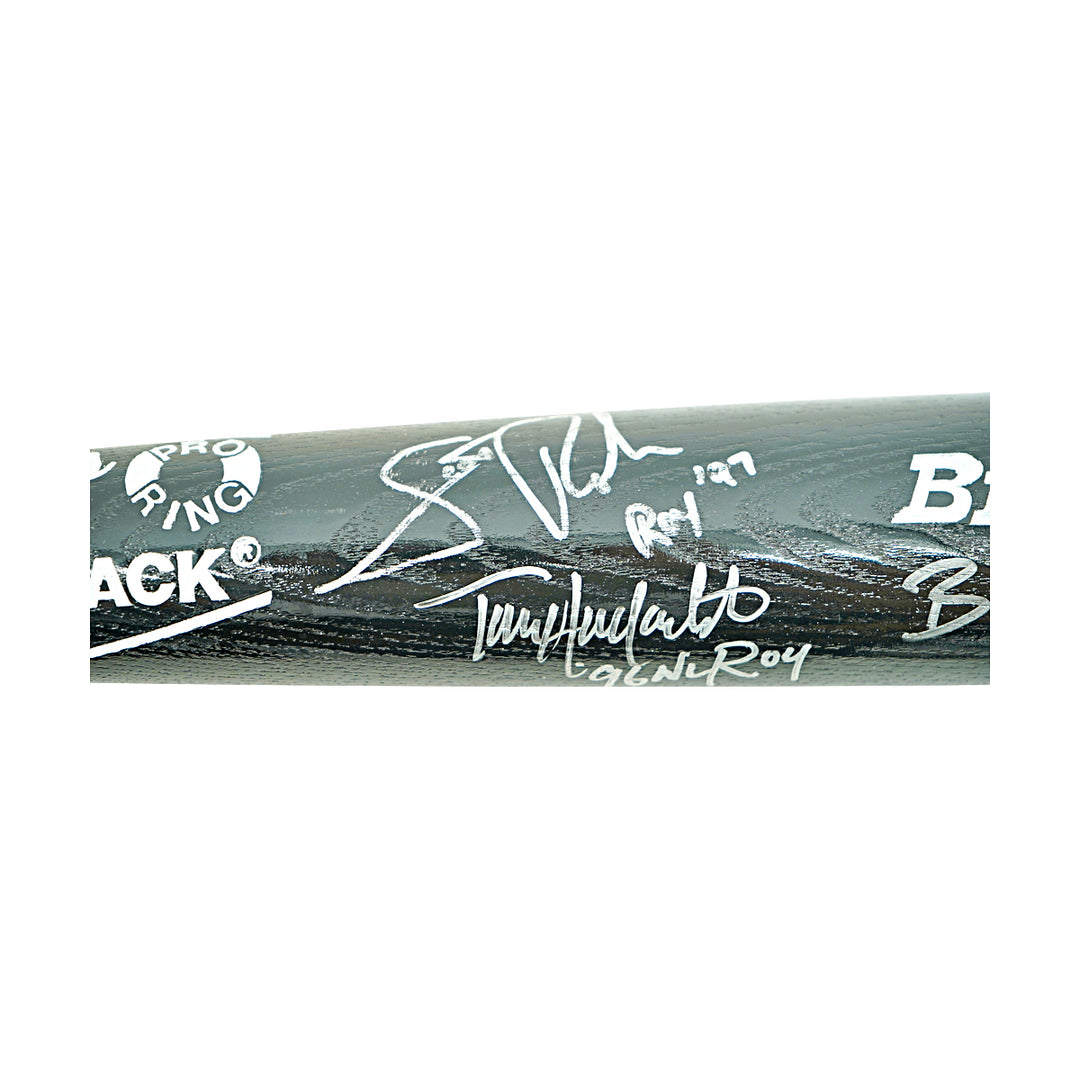 Hollandsworth Rollen Grieve Autographed Louisville Slugger Bat JSA Holo 
