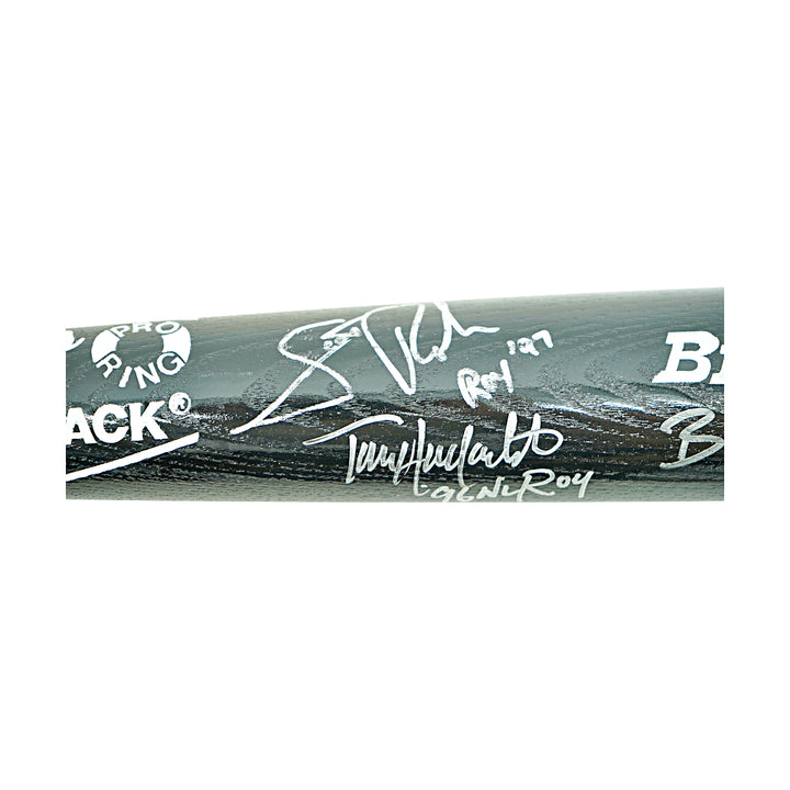 Hollandsworth Rollen Grieve Autographed Louisville Slugger Bat JSA Holo 