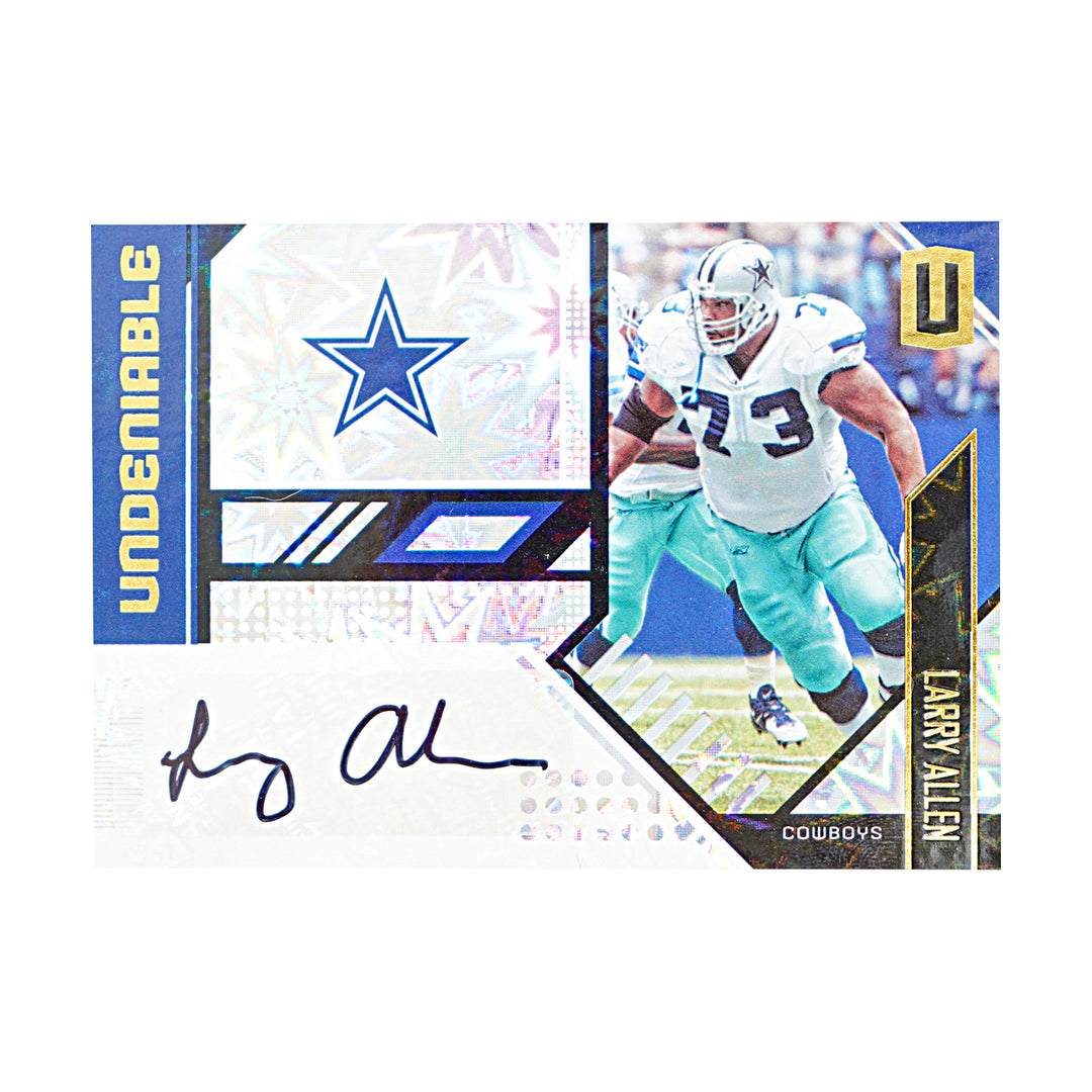 Larry Allen Dallas Cowboys Autographed 2018 Unparalleled Football 07/25 Card