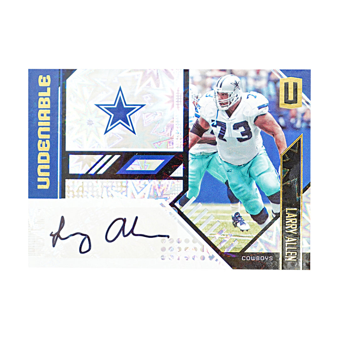 Larry Allen Dallas Cowboys Autographed 2018 Unparalleled Football 07/25 Card