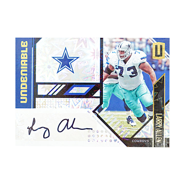 Larry Allen Dallas Cowboys Autographed 2018 Unparalleled Football 07/25 Card