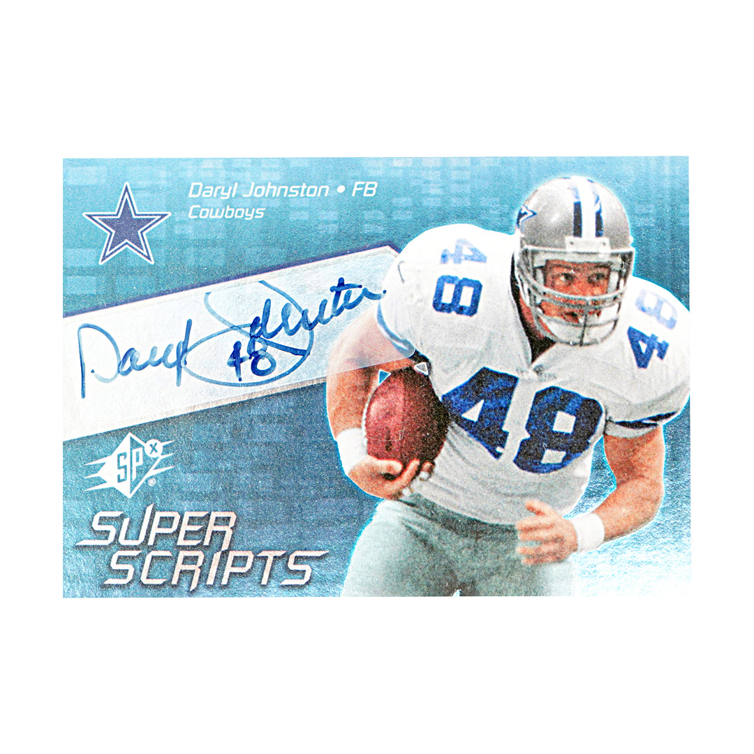 Daryl Johnston Dallas Cowboys Autographed 2008 UD SPX Football Card