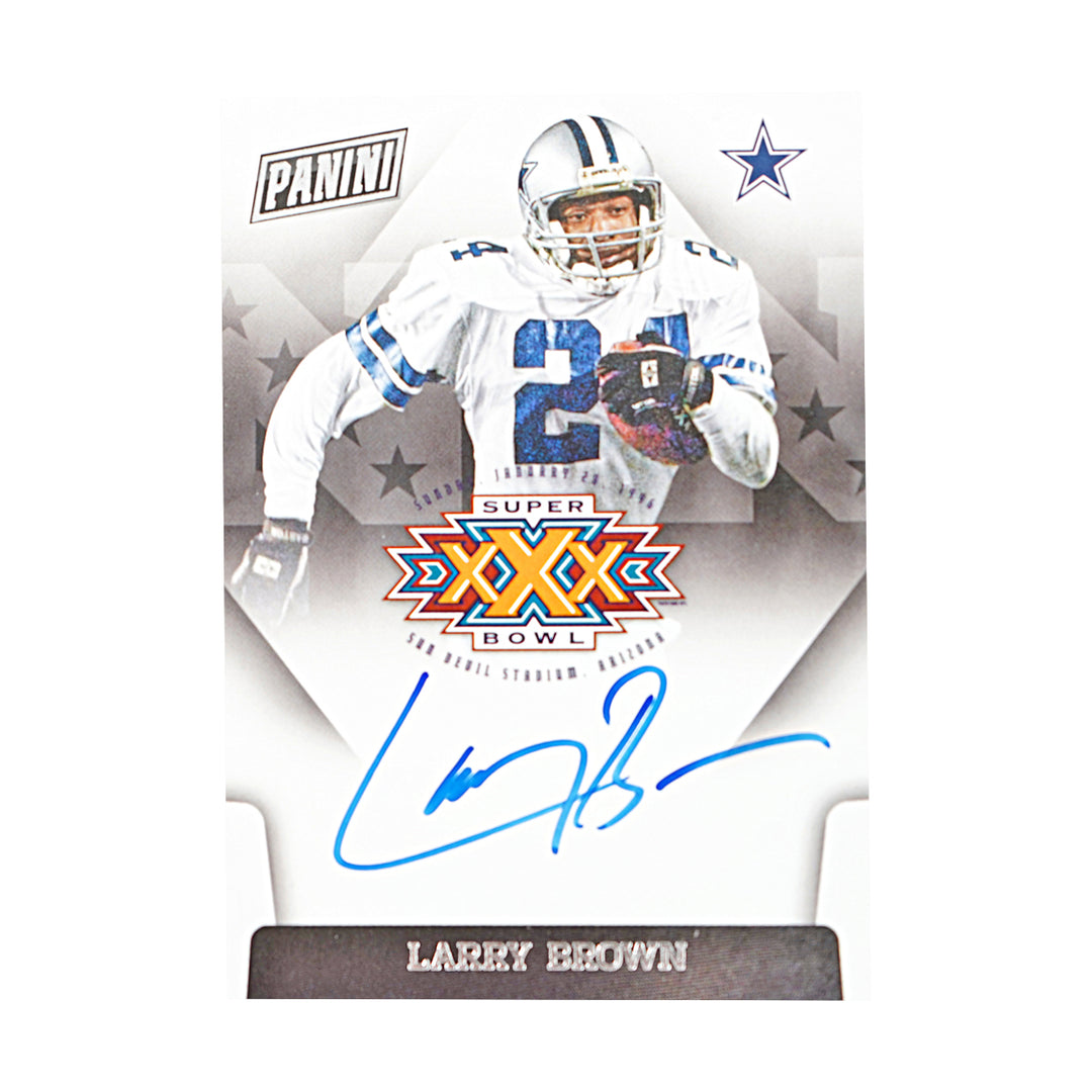 Larry Brown Dallas Cowboys Autographed 2018 Panini Football Card