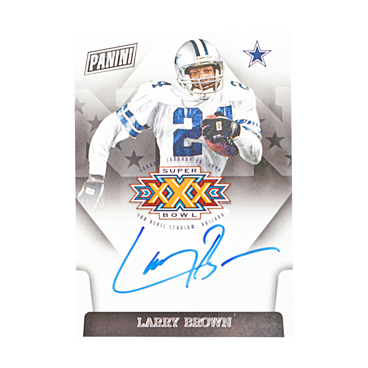 Larry Brown Dallas Cowboys Autographed 2018 Panini Football Card