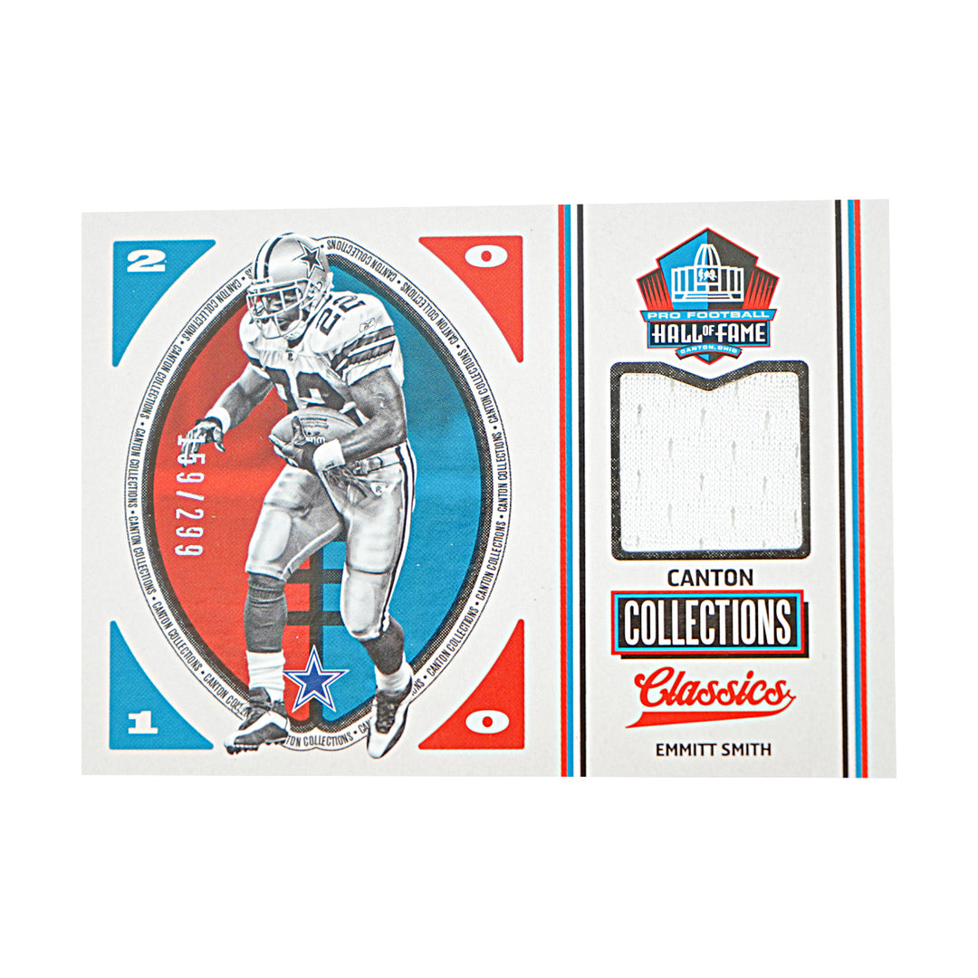 Emmitt Snith Dallas Cowboys 2017 Panini Classics Football Patch 159/299 Card