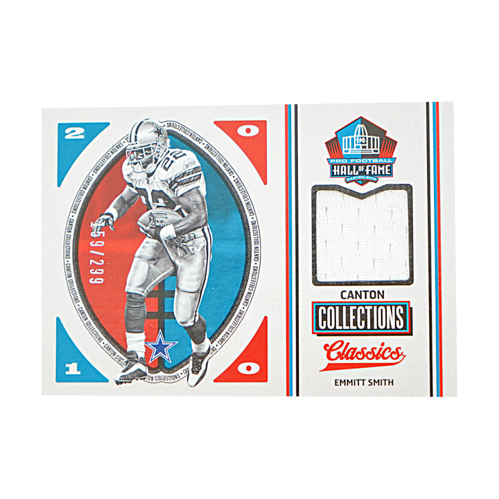Emmitt Snith Dallas Cowboys 2017 Panini Classics Football Patch 159/299 Card