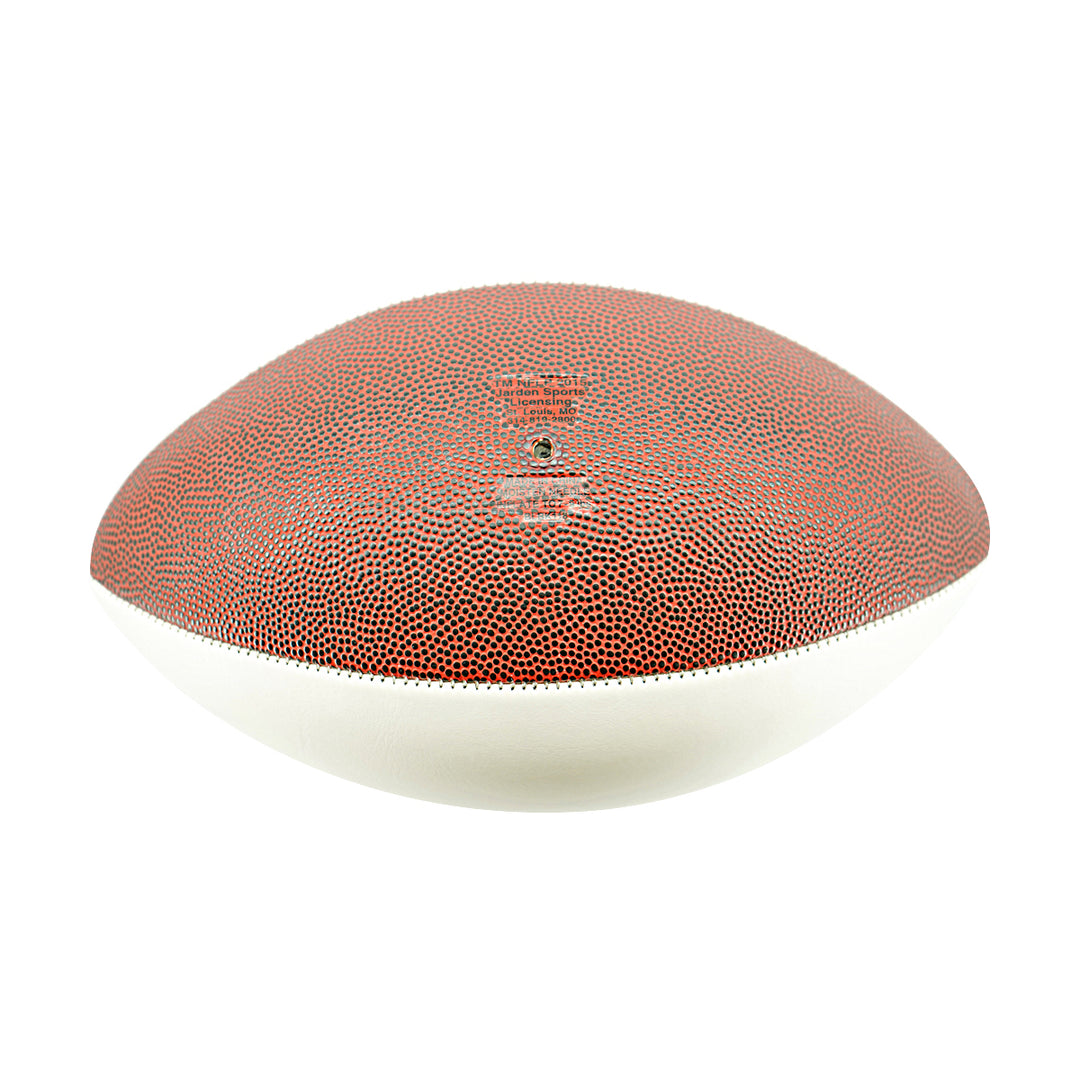 Dave Robinson Green Bay Packers Logo Autographed Inscribed White Panel Football JSA Holo