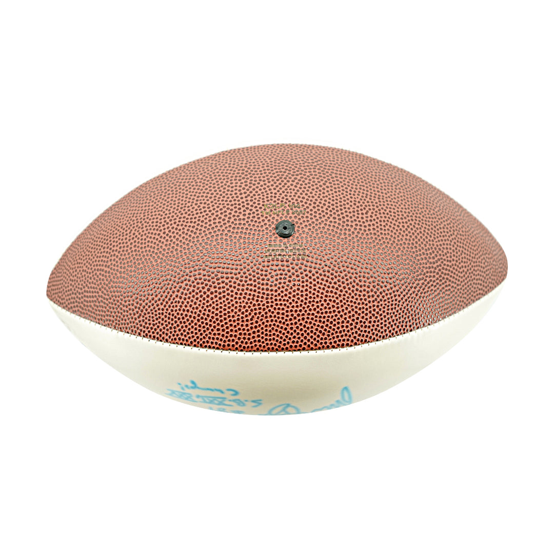 Mark Bavaro Phil McConkey New York Giants Dual Signed Inscribed White Panel Football JSA Holo