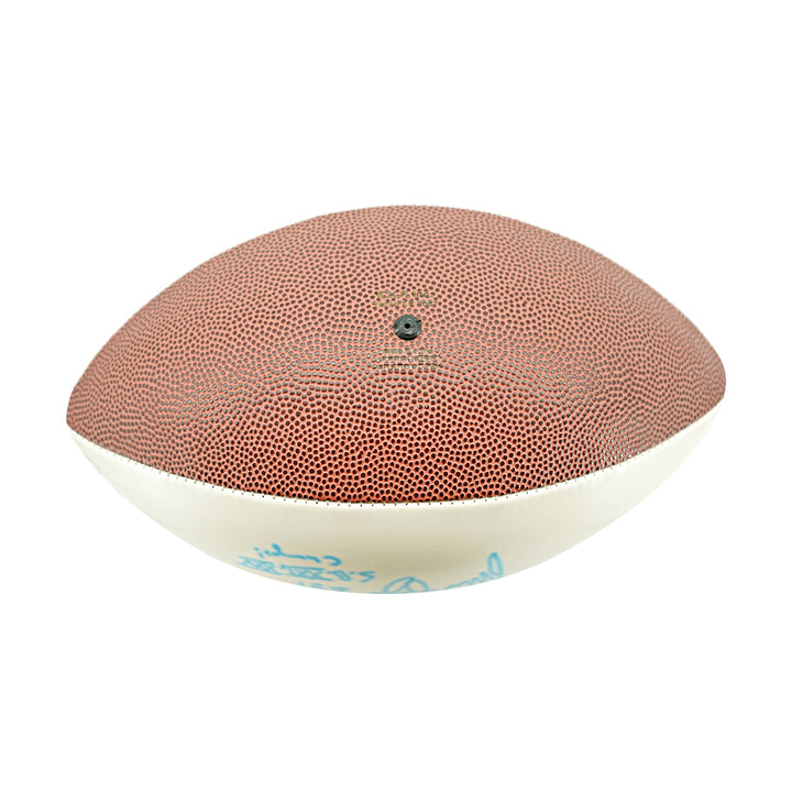 Mark Bavaro Phil McConkey New York Giants Dual Signed Inscribed White Panel Football JSA Holo