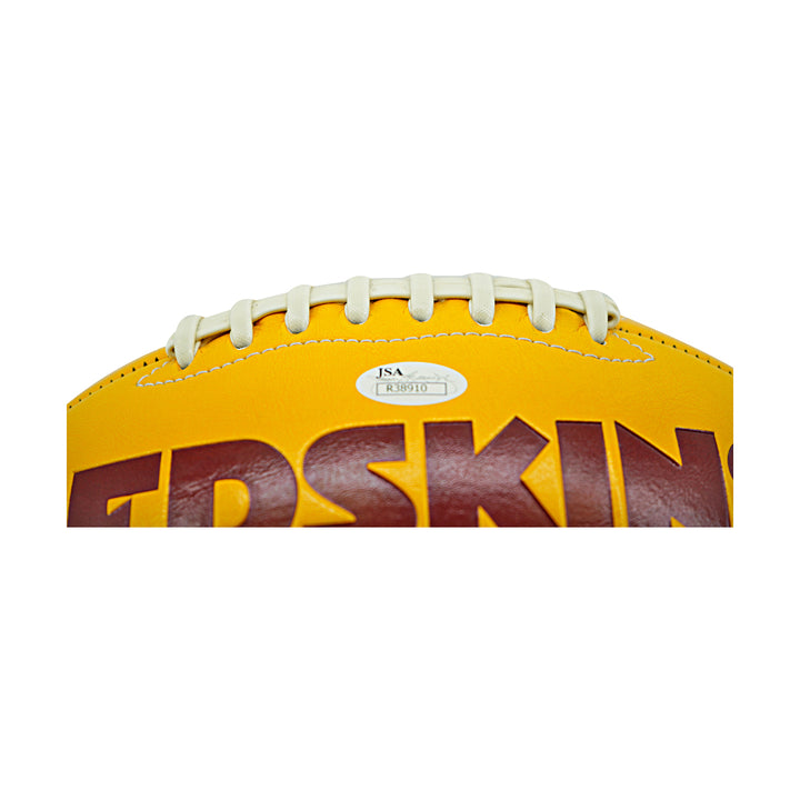 Charlie Taylor Washington Redskins Logo Autographed Inscribed Football JSA Holo